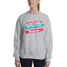 Load image into Gallery viewer, Caution Extinction Unisex Sweatshirt