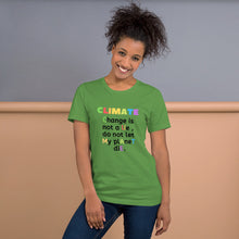 Load image into Gallery viewer, Climate Change Short-Sleeve Unisex T-Shirt
