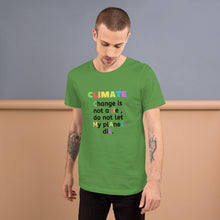 Load image into Gallery viewer, Climate Change Short-Sleeve Unisex T-Shirt