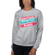 Load image into Gallery viewer, Caution Extinction Unisex Sweatshirt