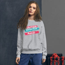 Load image into Gallery viewer, Caution Extinction Unisex Sweatshirt