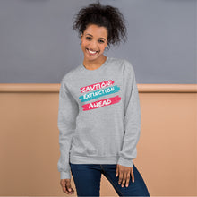 Load image into Gallery viewer, Caution Extinction Unisex Sweatshirt