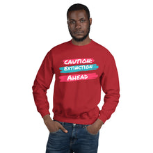 Load image into Gallery viewer, Caution Extinction Unisex Sweatshirt