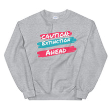 Load image into Gallery viewer, Caution Extinction Unisex Sweatshirt