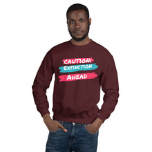 Load image into Gallery viewer, Caution Extinction Unisex Sweatshirt