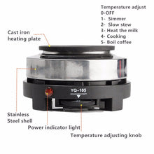 Load image into Gallery viewer, Mini Electric Stove Hot Plate Multifunction Coffee Tea Heater Home Appliance