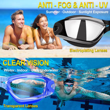 Load image into Gallery viewer, Myopia Swim Goggles Set with  Anti Fog & UV Protection