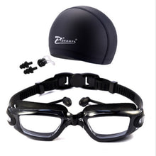 Load image into Gallery viewer, Myopia Swim Goggles Set with  Anti Fog & UV Protection