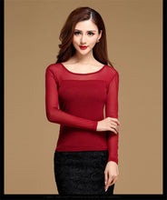 Load image into Gallery viewer, Womens Blouse Shirt Black White Sexy Long Casual Long Sleeve Lace