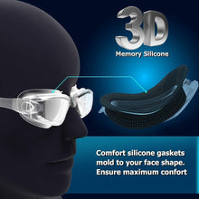 Load image into Gallery viewer, Myopia Swim Goggles Set with  Anti Fog & UV Protection