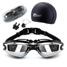 Load image into Gallery viewer, Myopia Swim Goggles Set with  Anti Fog & UV Protection