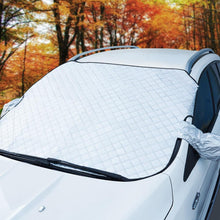 Load image into Gallery viewer, Car Windshield Snow Ice Sunshade Dust Frost Protector Cover with Mirror Cover