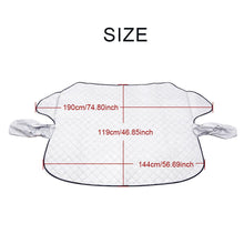 Load image into Gallery viewer, Car Windshield Snow Ice Sunshade Dust Frost Protector Cover with Mirror Cover