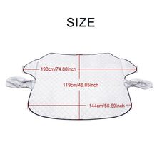 Load image into Gallery viewer, Car Windshield Snow Ice Sunshade Dust Frost Protector Cover with Mirror Cover