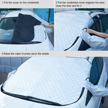 Load image into Gallery viewer, Car Windshield Snow Ice Sunshade Dust Frost Protector Cover with Mirror Cover