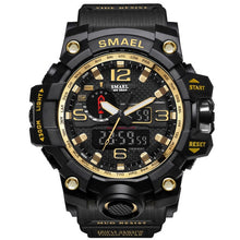 Load image into Gallery viewer, Black & Gold Military Watch