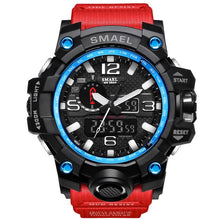 Load image into Gallery viewer, Red & Blue Military Watch