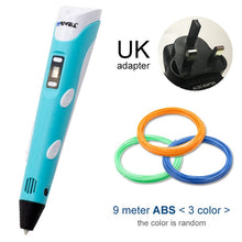 Load image into Gallery viewer, blue 3d pen for UK