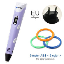 Load image into Gallery viewer, Purple 3d pen for EU