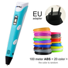 Load image into Gallery viewer, blue 3d pen for EU