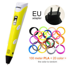 Load image into Gallery viewer, yellow 3d pen for EU