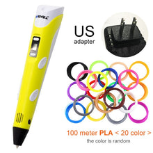 Load image into Gallery viewer, yellow 3d pen for US