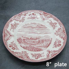 Load image into Gallery viewer, The Old Britain Castles Pink European Style Dinner Ware Ceramic Dishes