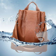Load image into Gallery viewer, Ladies Anti-theft Shoulder Fashion Bag/Backpack (Leather-Waterproof}