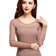 Load image into Gallery viewer, Womens Blouse Shirt Black White Sexy Long Casual Long Sleeve Lace