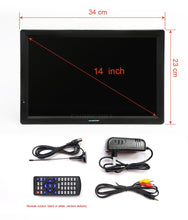 Load image into Gallery viewer, LEADSTAR D14 14 inch HD Portable TV DVB-T2 ATSC Digital Analog Television Mini Small Car TV Support MP4 AC3 HDMI Monitor for PS4