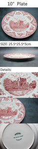 The Old Britain Castles Pink European Style Dinner Ware Ceramic Dishes