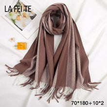 Load image into Gallery viewer, Cashmere Scarf  Women Foulard Hijab Femme Bandana Trumpet Sjaals Voor Dames Wool Winter Women Scarf For Ladies 2019