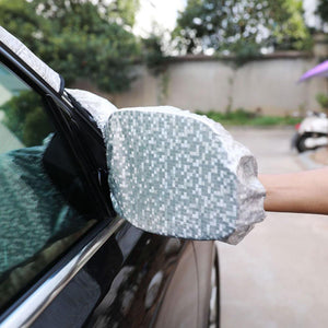 Car Windshield Snow Ice Sunshade Dust Frost Protector Cover with Mirror Cover