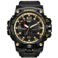Load image into Gallery viewer, Black &amp; Gold Military Watch