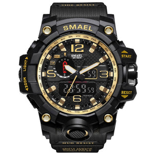 Black & Gold Military Watch