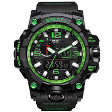 Load image into Gallery viewer, Black &amp; Green Military Watch