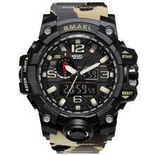 Load image into Gallery viewer, Black &amp; Grey Military Watch