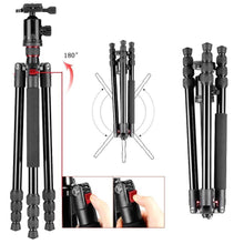 Load image into Gallery viewer, Aluminum Alloy 64 inches/162 cm Camera Travel Tripod Monopod with 360 Degree Ball Head,1/4 inch Quick Shoe Plate