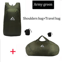 Load image into Gallery viewer, Army Green Backpack and Shoulder bag