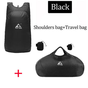 Black Backpack and shoulder bag