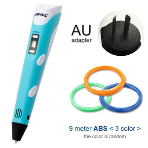 blue 3d pen for AU