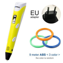 Load image into Gallery viewer, yellow 3d pen for EU