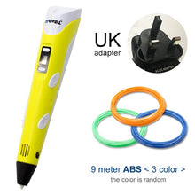 Load image into Gallery viewer, yellow 3d pen for uk