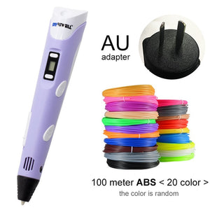 purple 3d pen for AU