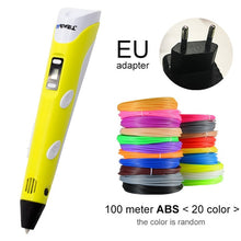 Load image into Gallery viewer, yellow 3d pen for EU