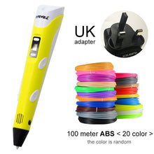 Load image into Gallery viewer, yellow 3d pen for UK
