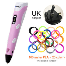 Load image into Gallery viewer, pink 3d pen for UK