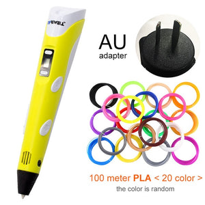 yellow 3d pen for AU