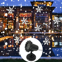 Load image into Gallery viewer, Christmas Snowflake Laser Light Snowfall Projector IP65