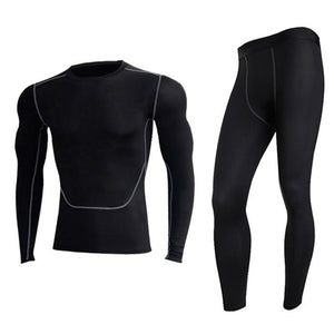 Men's Thermal Sport Underwear Set 4 Seasons Warm Base Layers Set clothing